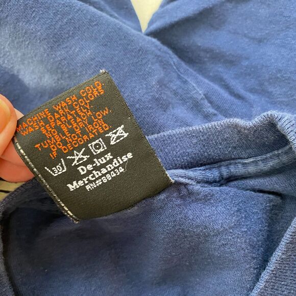 Harley Davidson T Shirt Mens Small Blue Milwaukee WI House of Harley Big Logo - Picture 7 of 8